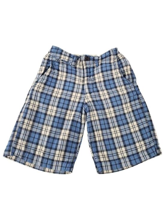 GAP Other - GAP Kids Boys Blue & White Check Shorts w Concealed Adjustable Waist 8 Regular